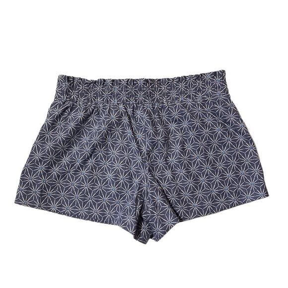 A New Day High Waisted Pull On Linen Blend Blue Starburst Shorts Women's XXL - Picture 10 of 10